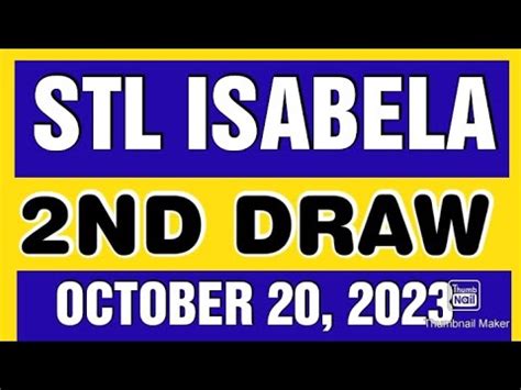 stl isabela live today 2023|2nd Draw .